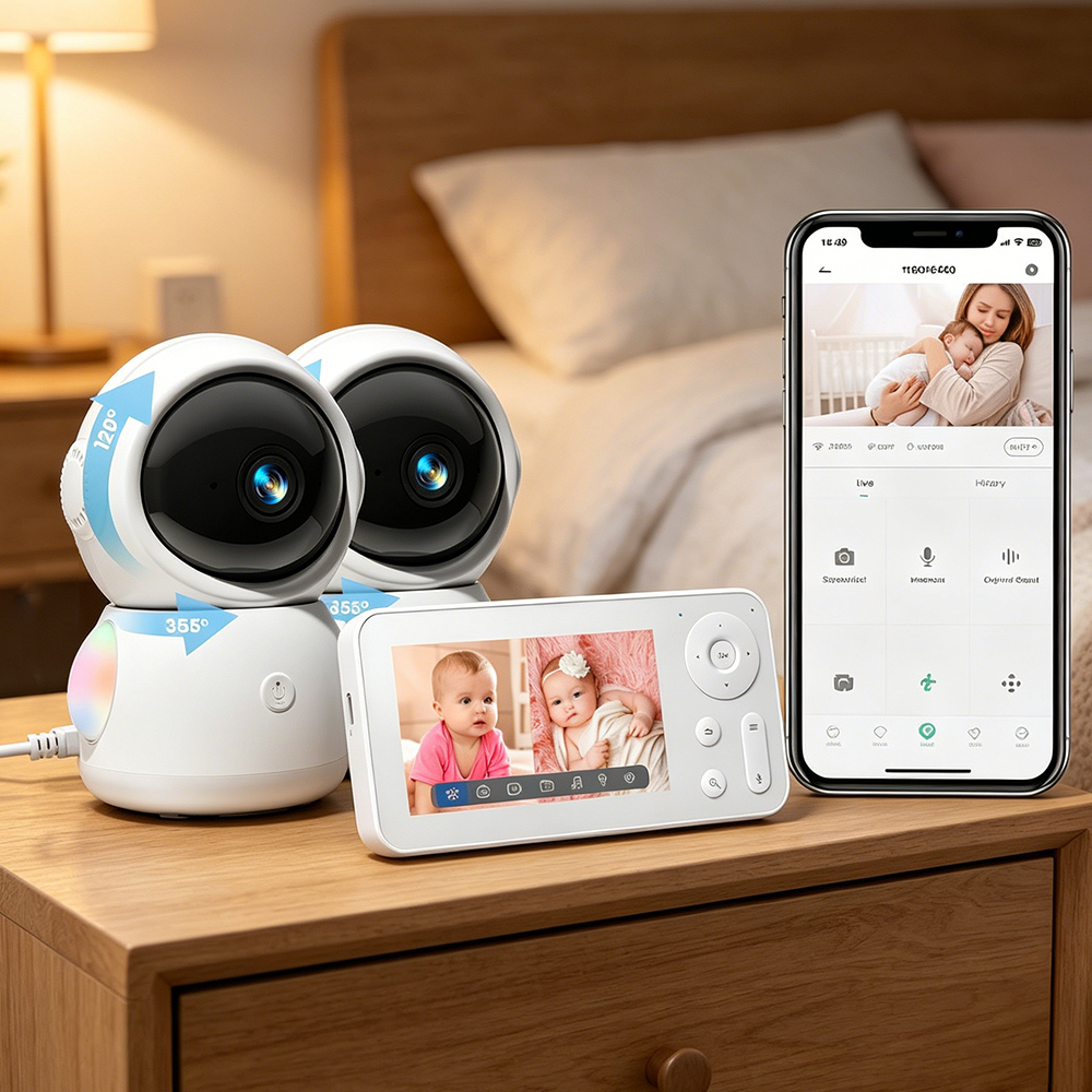 Audio Music Google - 2K WiFi Baby Monitor with Screen