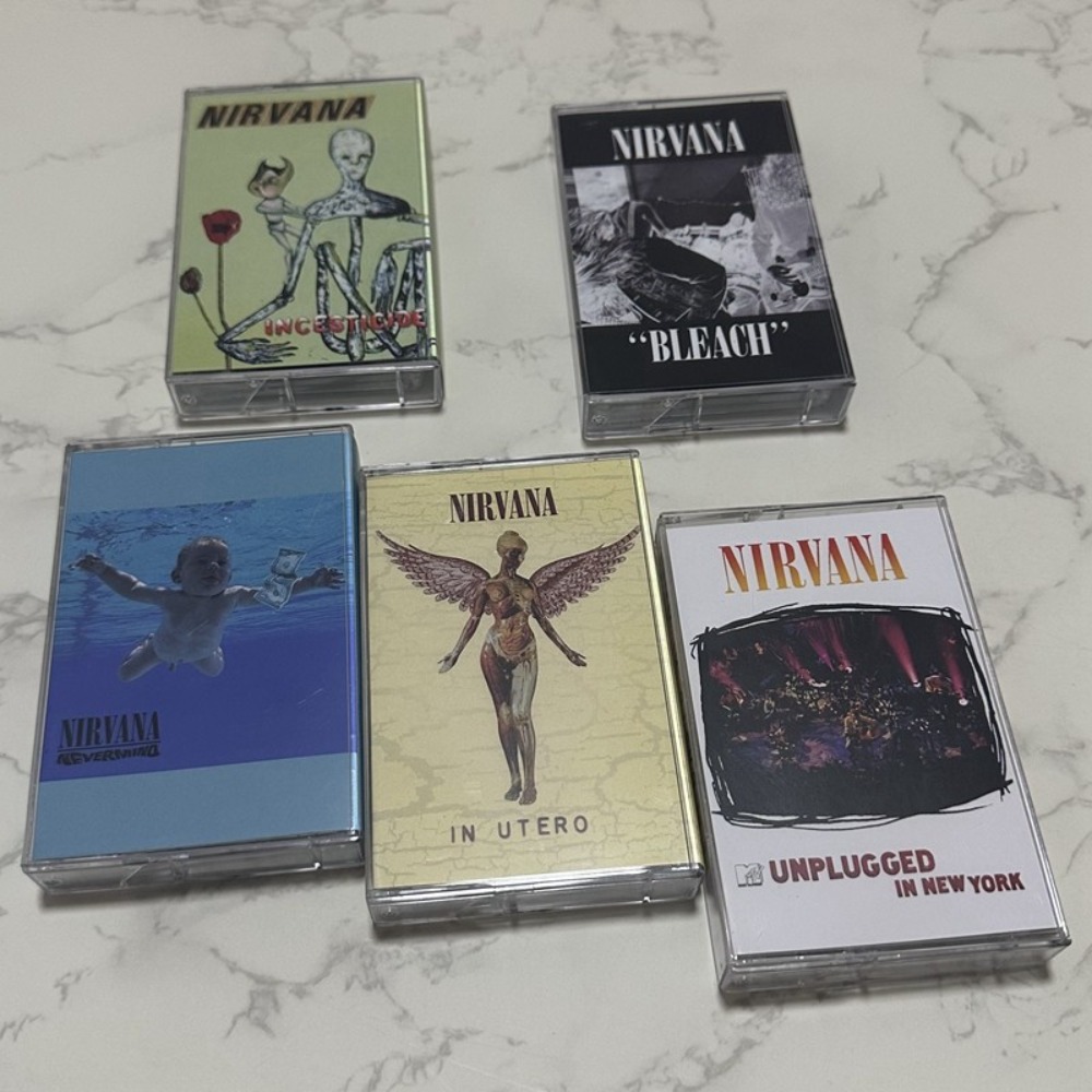 Audio Music Lyrics - Nirvana Cassette Tape Rock English Songs