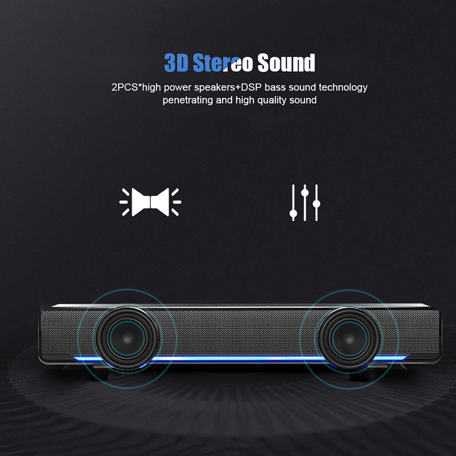 Portable Soundbar USB Wired St – Audio Music Player Pc recenzja i cena