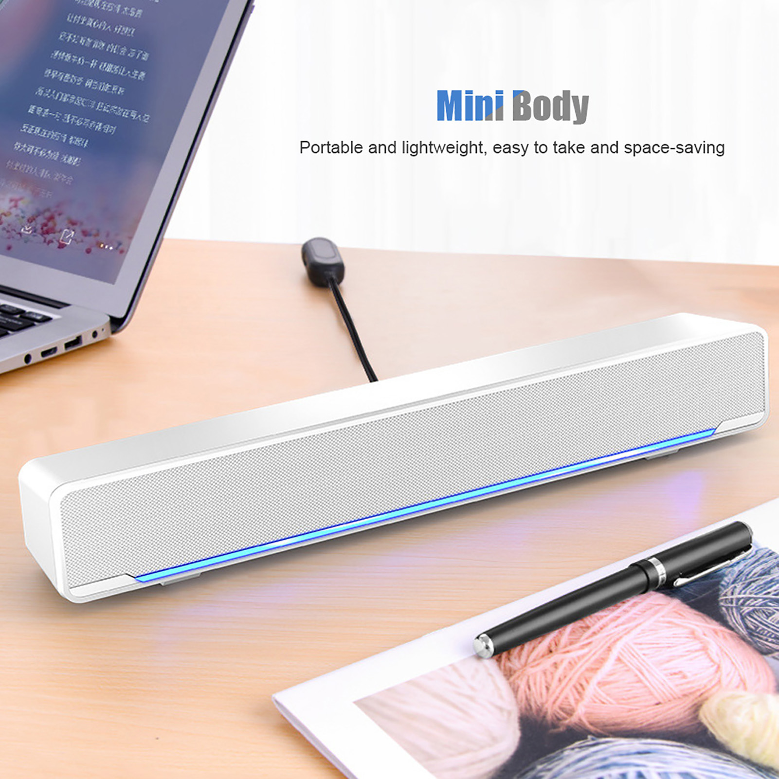 Portable Soundbar USB Wired St – Audio Music Player Pc recenzja i cena