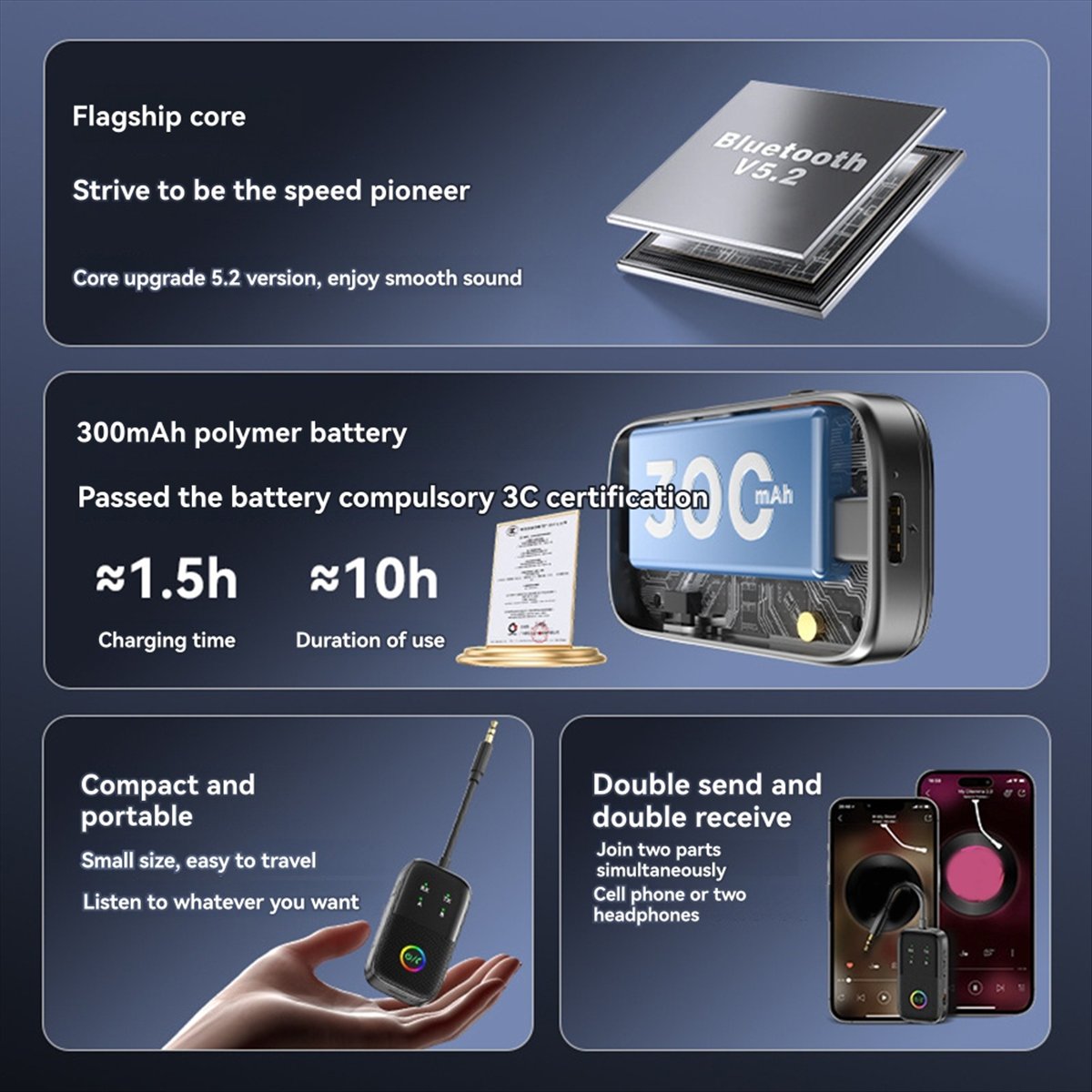 fine HIFI Bluetooth 5.2 Audio  – Audio Music Player Pc recenzja i cena