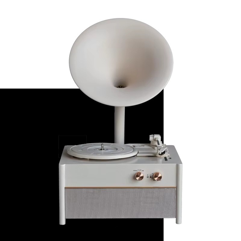 Elegant White Vinyl Record Pla – Audio Music Player Pc recenzja i cena