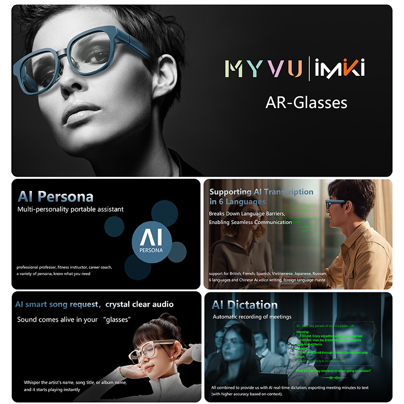 IMIKI AR Glasses Google Assist – Audio Music Google recenzja i cena