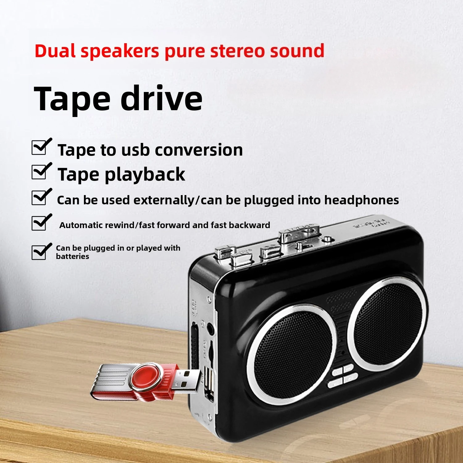 USB Cassette Player Music Audi – Audio Music Mp3 Free recenzja i cena