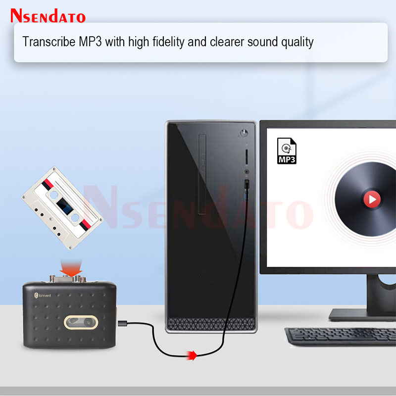 USB C Cassette Capture Player  – Audio Music Player Pc recenzja i cena