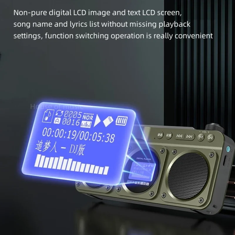 Portable F28 FM Radio Hi-fi So – Audio Music Lyrics recenzja i cena