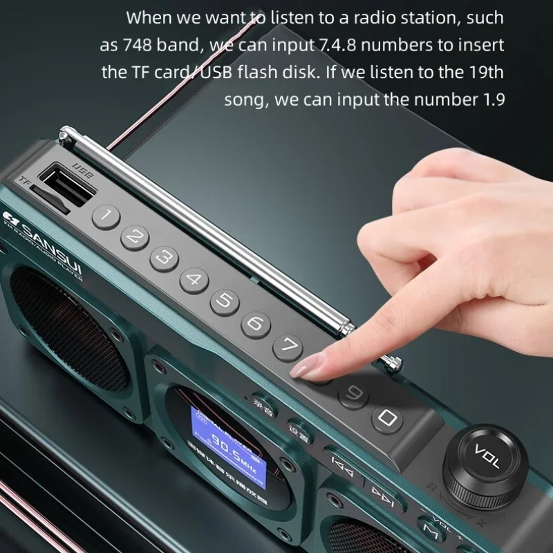 Portable F28 FM Radio Hi-fi So – Audio Music Lyrics recenzja i cena